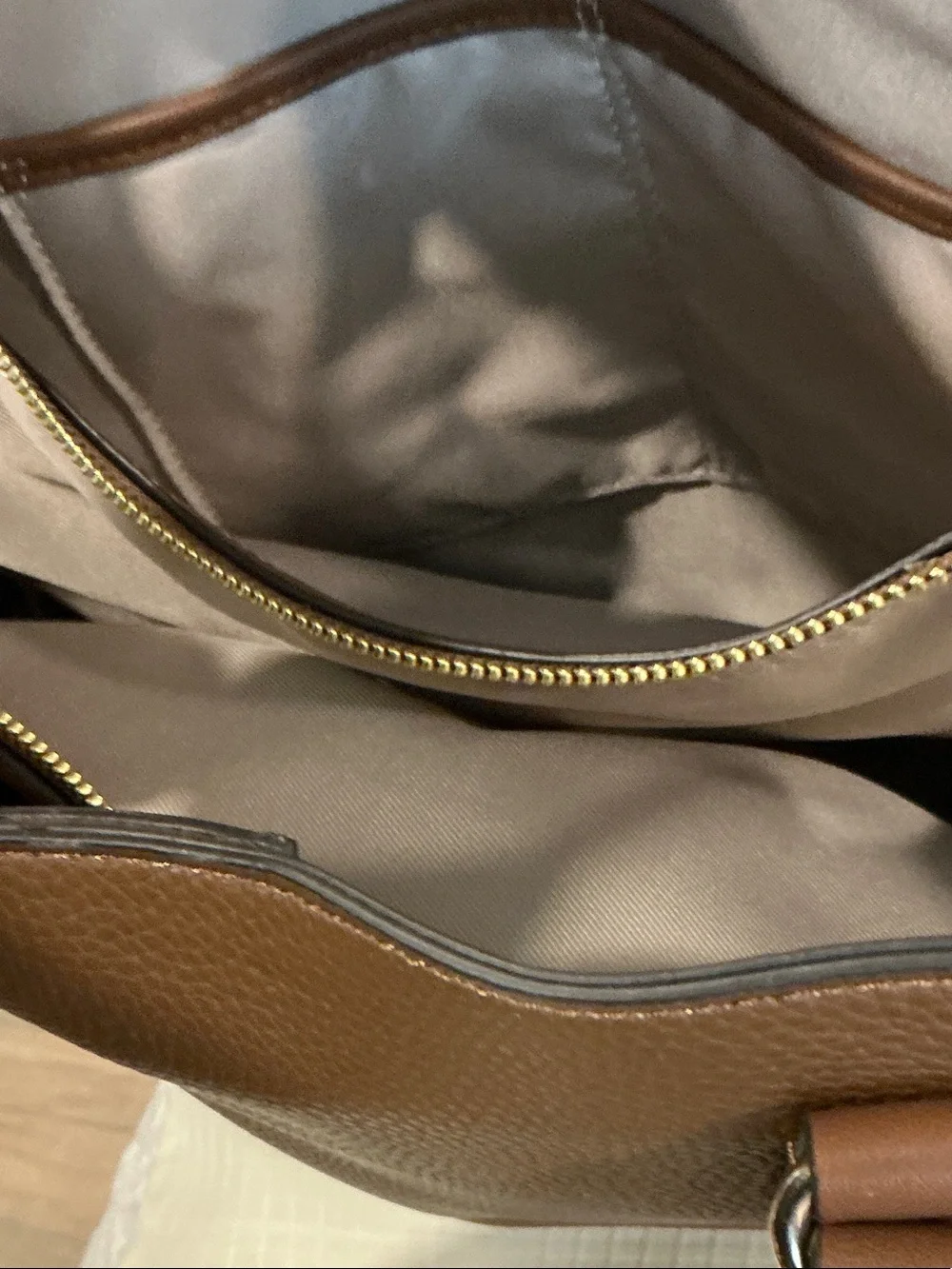 Nine West Brown Pebbled Satchel with Removable Strap